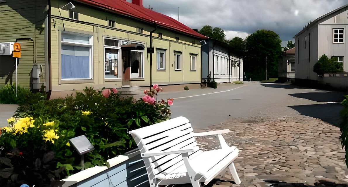 A world of benches: Old Rauma, Finland