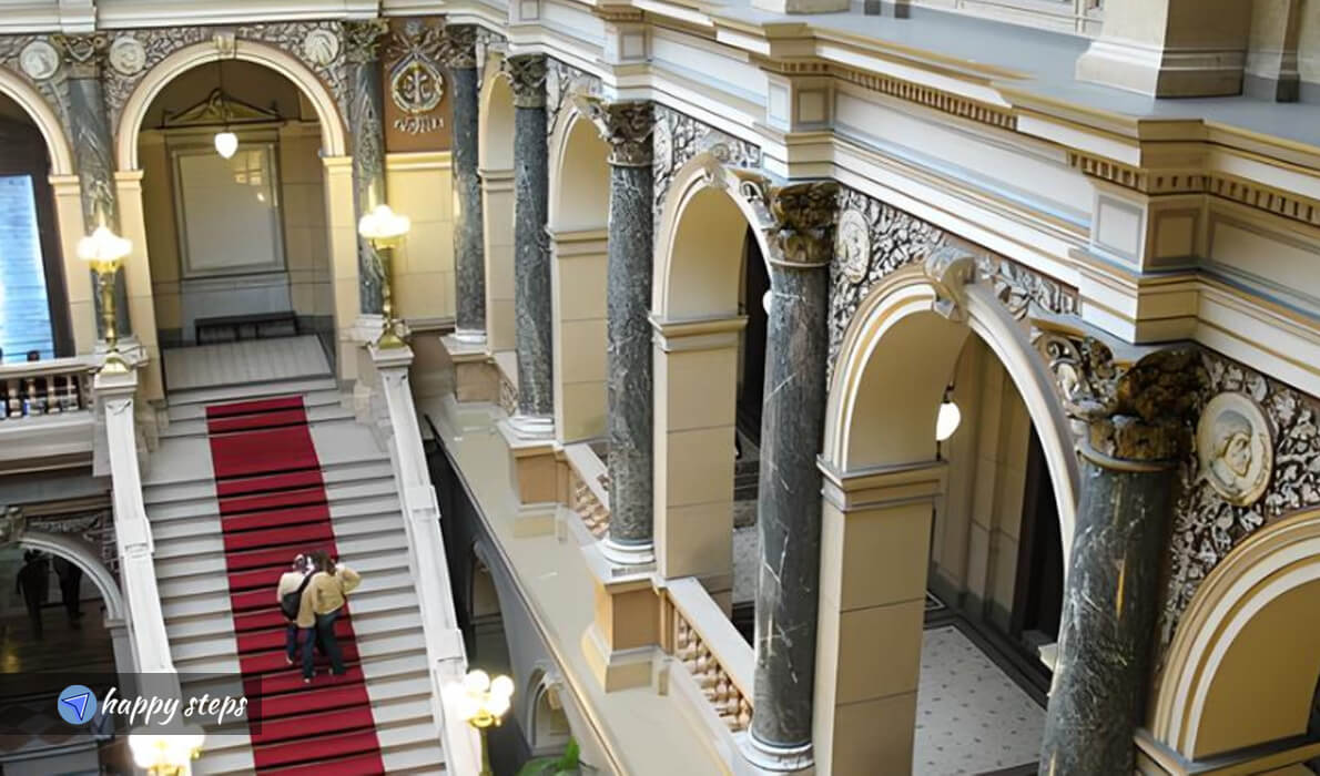 Prague Museum interior stairs
